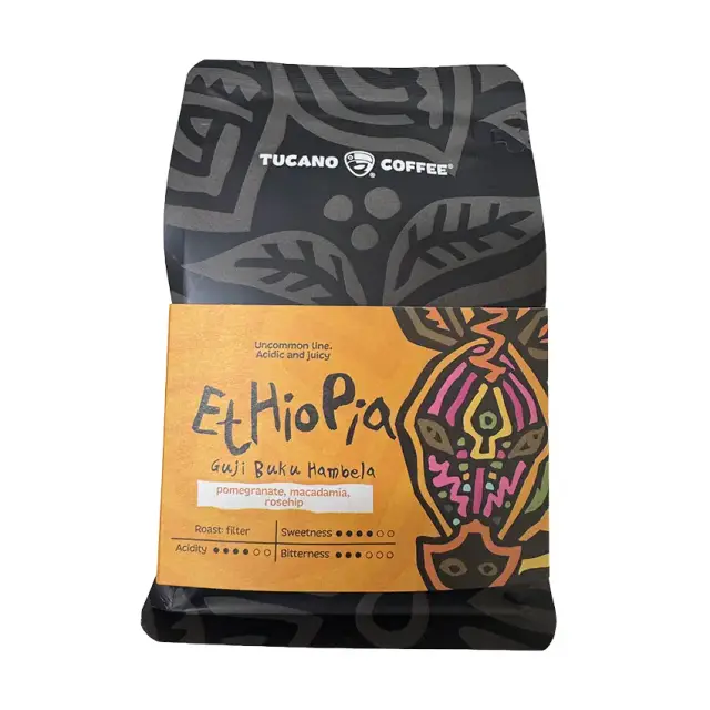 Cafea boabe Tucano «Ethiopia Guju», Arabica premium