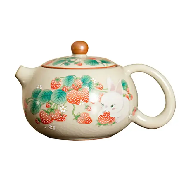 Ceainic XiShi «Iepurașul cu căpșuni», 180 ml.