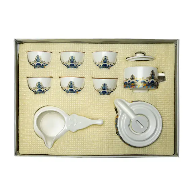 Чайный набор «Цветные волны»