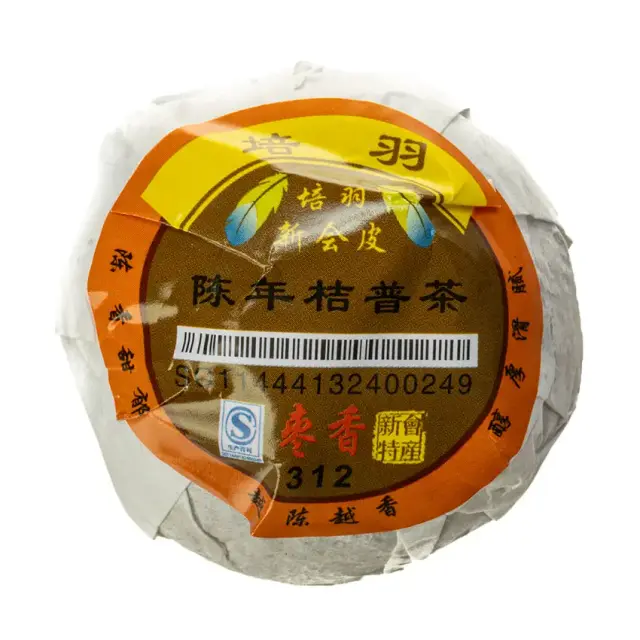 Shu Puer «Рецепт 312», пуэр в мандарине