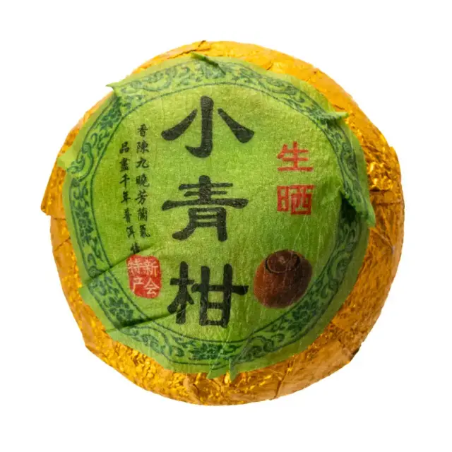 Шу пуэр в вяленом мандарине