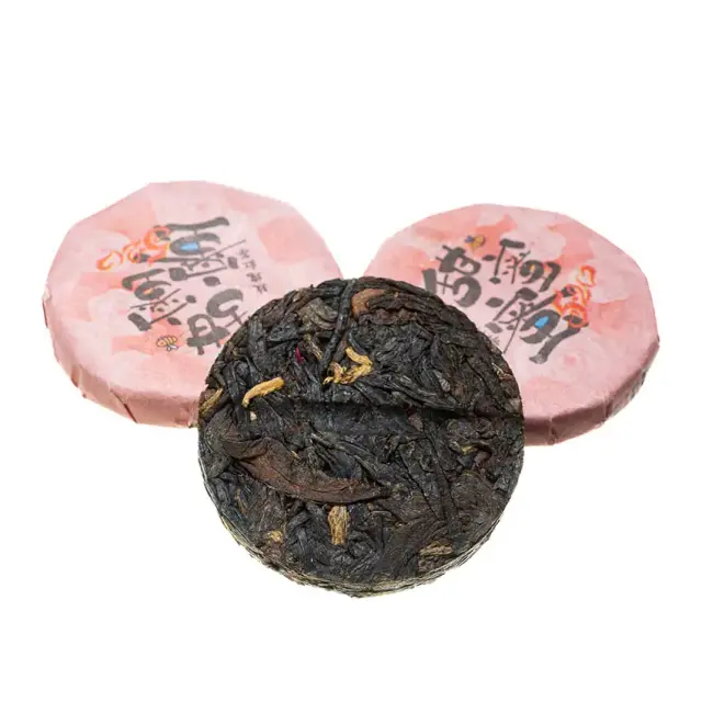 Красный чай Дянь Хун с розой, миниточа
