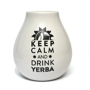 Calebas ceramic «Keep Calm», 350 ml.
