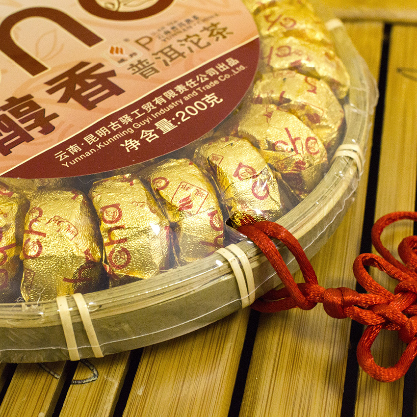 Cadou pu-erh cu trandafir (24 buc.), 250gr.