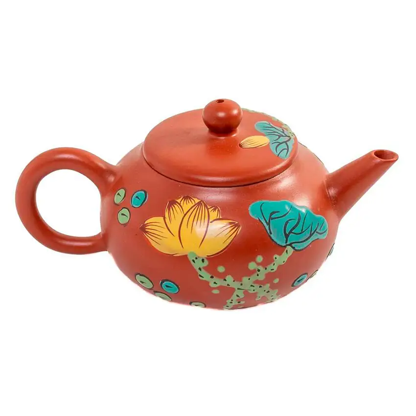 Ceainic din argilă Yixing «Shui Pin Hu» Flori, 150 ml.